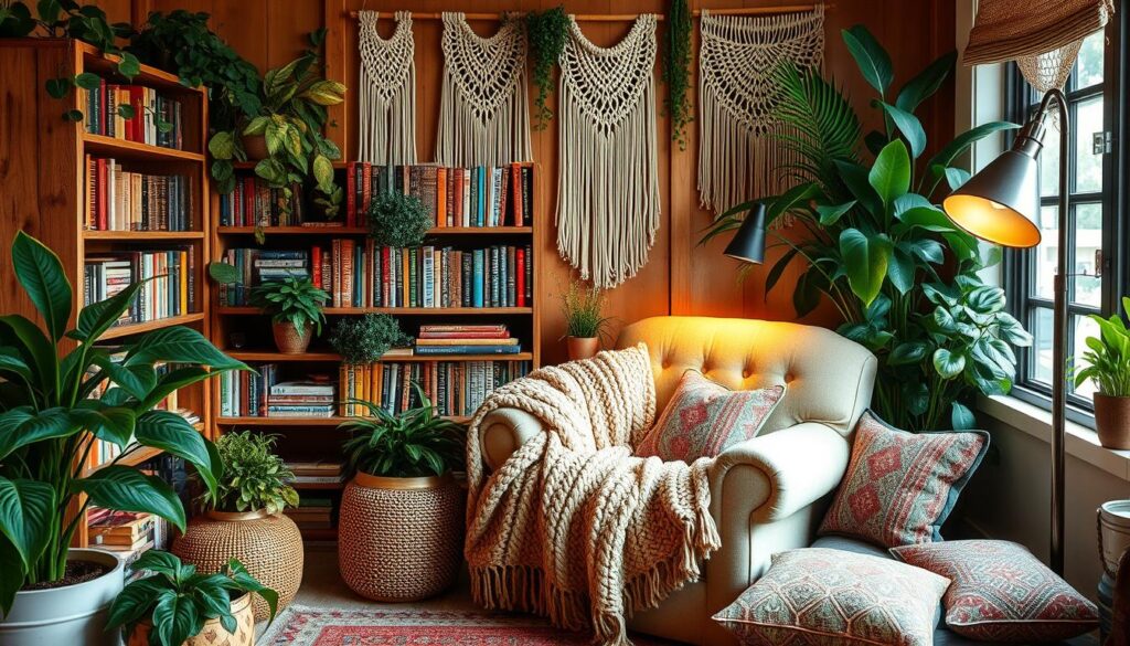 cozy reading nook