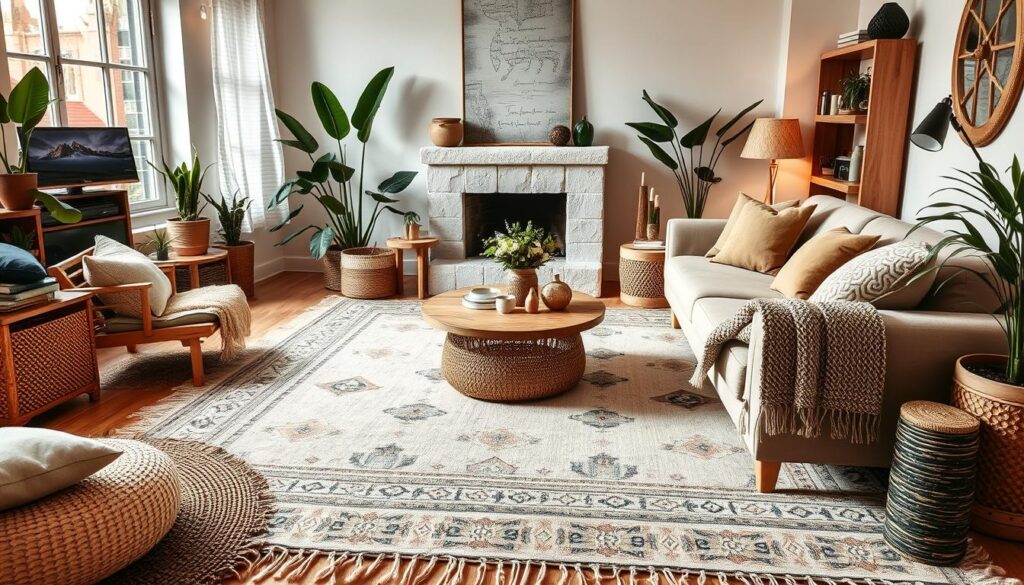neutral base rug