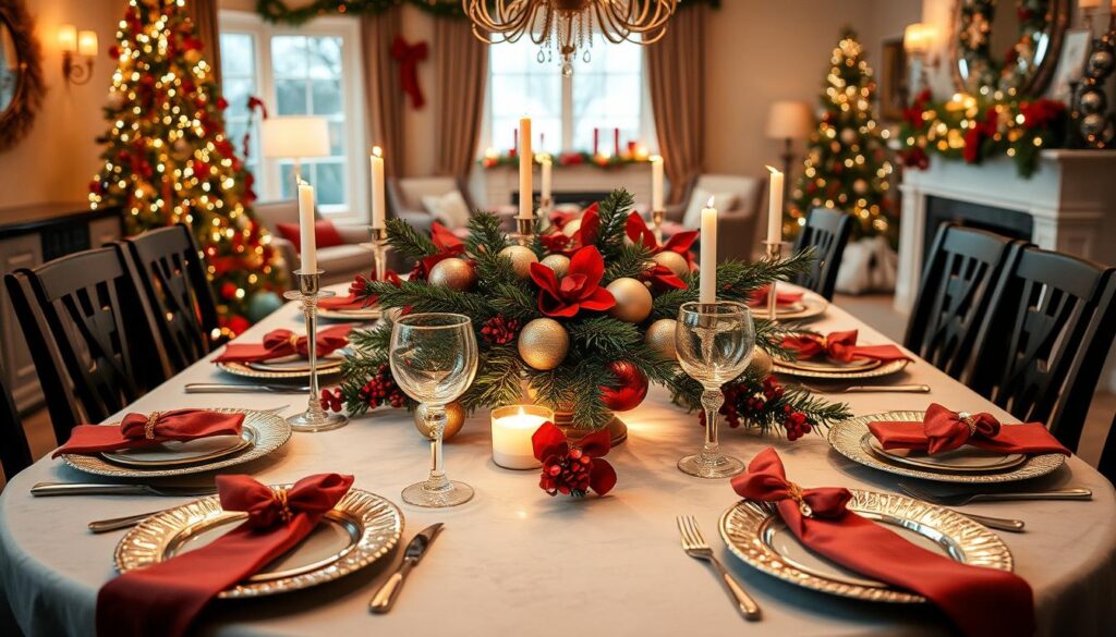 holiday table decor